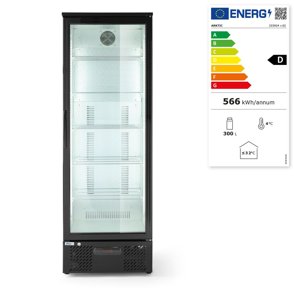 Pultni frižider sa jednim vratima, Arktic, 243L, Crna, 220-240V/195W, 600x530x(H)1820mm