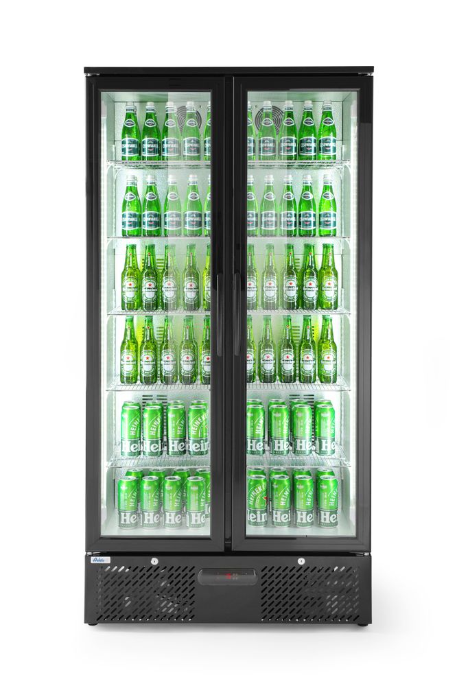 Pultni frižider sa dvostrukim vratima, Arktic, 384L, Crna, 220-240V/365W, 900x530x(H)1820mm