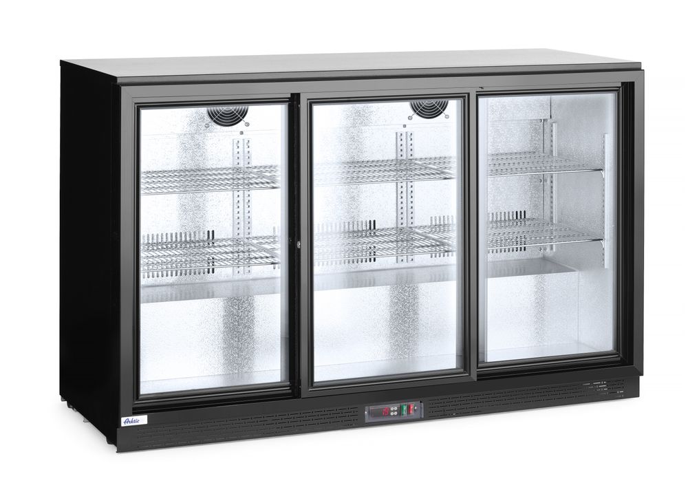 Pultni frižider sa trostrukim kliznim vratima, Arktic, 254L, Crna, 220-240V/160W, 1350x520x(H)865mm