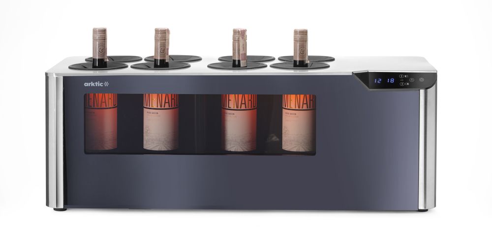 Pultni frižider za vino sa 2 zone, Cellar, Arktic, Crna, 220-240V/60W, 800x350x(H)293mm