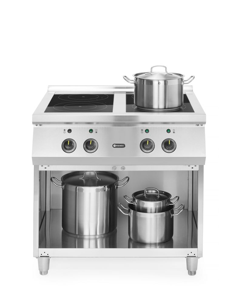 Indukcioni šporet sa 4 ploče za kuvanje, HENDI, 400V/17000W, 800x720x(H)854mm