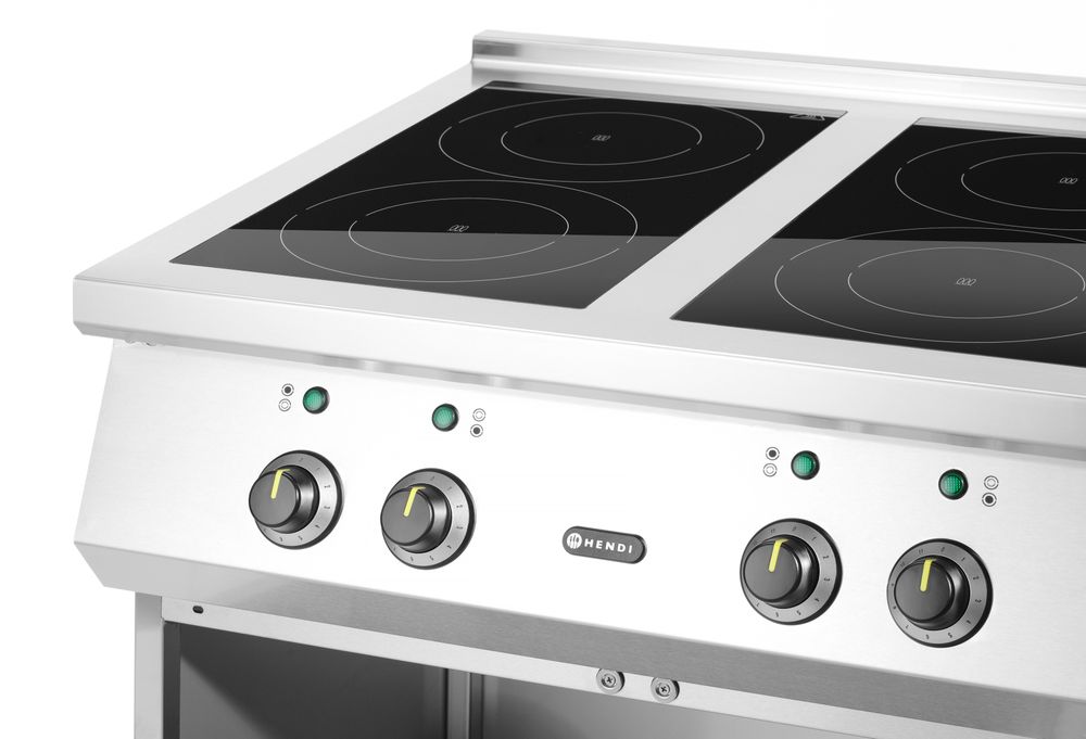 Indukcioni šporet sa 4 ploče za kuvanje, HENDI, 400V/17000W, 800x720x(H)854mm