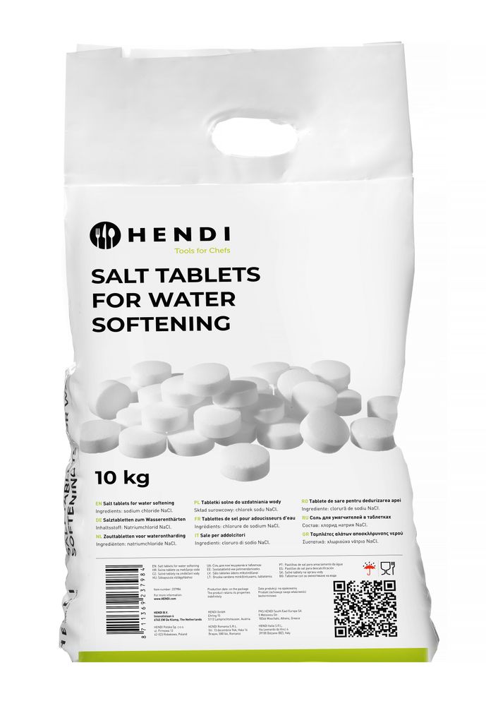 Tablete soli za omekšavanje vode, HENDI, 10 kg