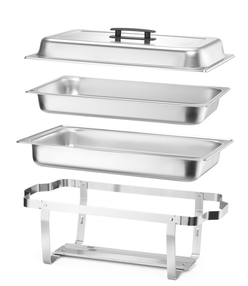 Posuda za podgrevanje hrane – komplet od 4 kom., HENDI, GN 1/1, 7,5L, 600x355x(H)305mm