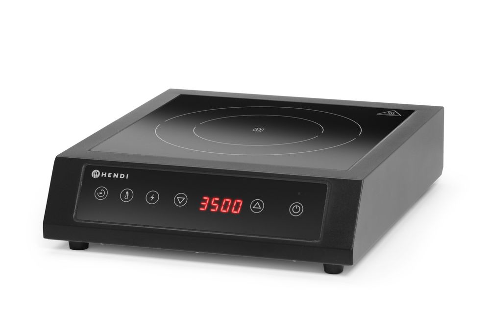 Indukcioni rešo 3500 D XL, HENDI, Crna, 220-240V/3500W, 355x400x(H)100mm