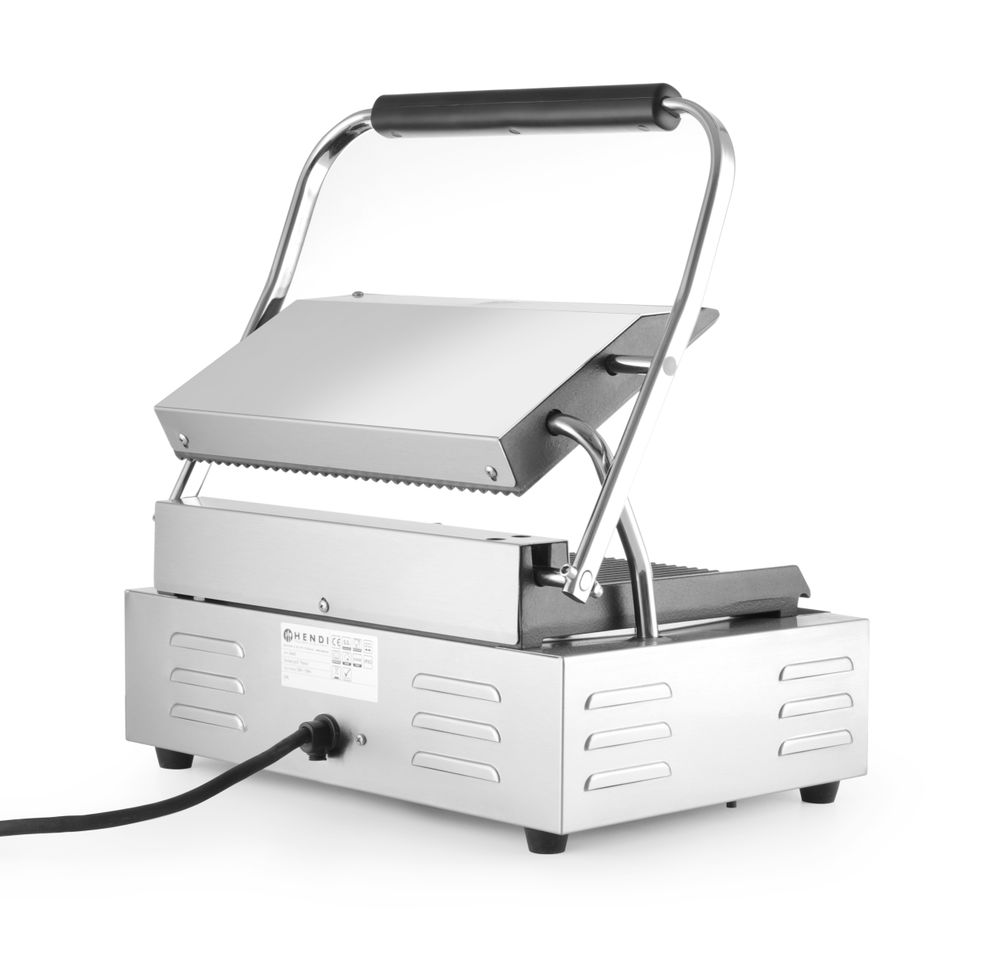 Kontaktni roštilj Panini, HENDI, Rebrasti vrh i dno, 230V/2200W, 430x375x(H)216mm