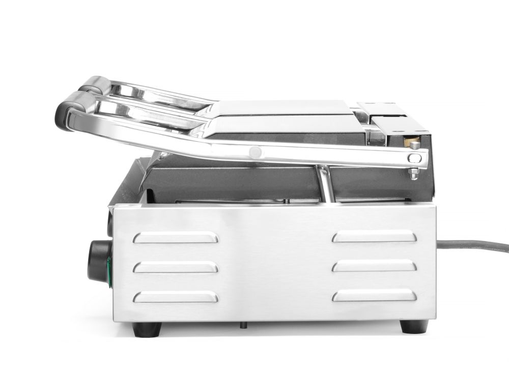 Kontaktni roštilj - dvostruki U potpunosti rebrast, HENDI, Rebrasti vrh i dno, 230V/3600W, 570x375x(H)216mm
