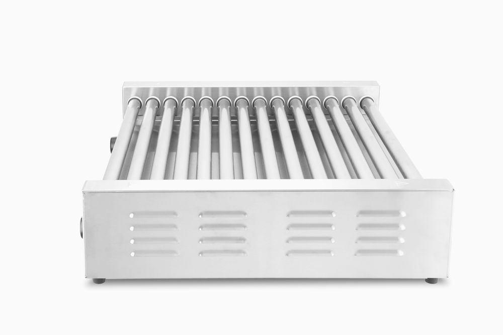 Roštilj sa valjcima za kobasice XL - 2 zone, HENDI, 14 valjaka, Srebrna, 220-240V/2000W, 732x590x(H)168mm