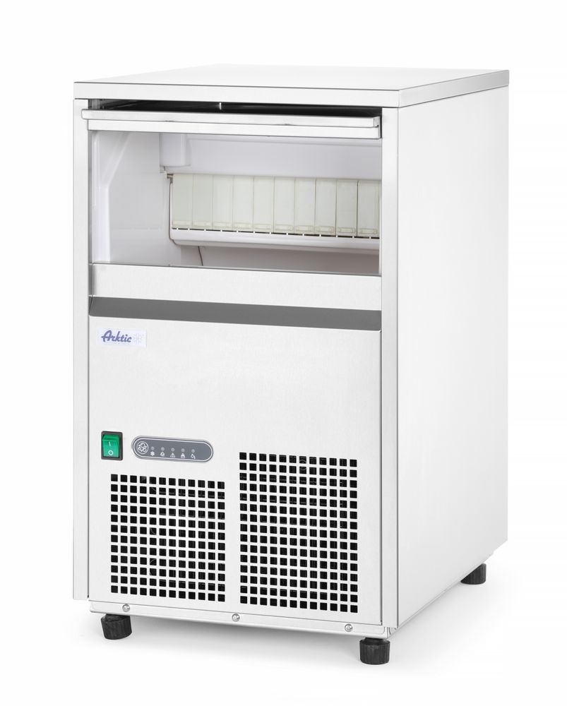 Ledomat za kockice leda, Arktic, Srebrna, 220-240V/385W, 380x520x(H)637mm