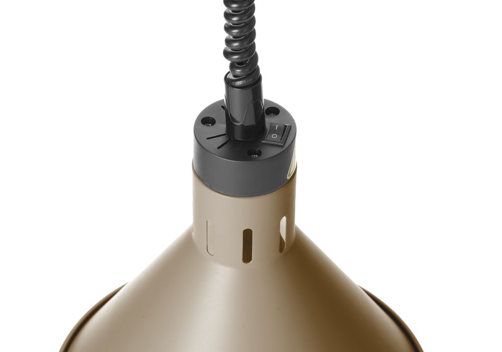 Konusna toplotna lampa sa podesivom dužinom, HENDI, Bež, 230V/250W, ⌀275x(H)250mm