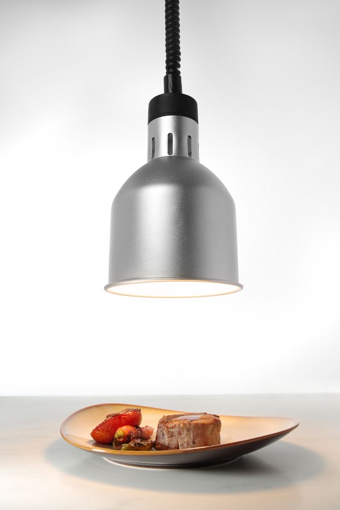 Cilindrične lampe za grejanje sa podesivom dužinom, HENDI, Srebrna, 230V/250W, ⌀175x(H)250mm