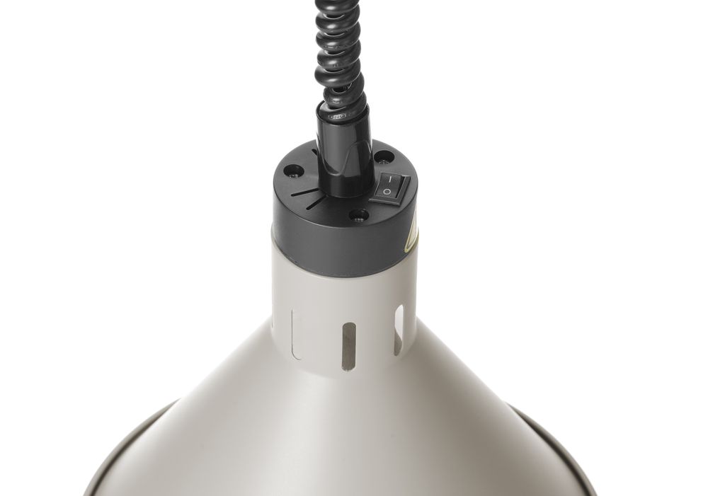 Konusna toplotna lampa sa podesivom dužinom, HENDI, Bela, 230V/250W, ⌀275x(H)250mm