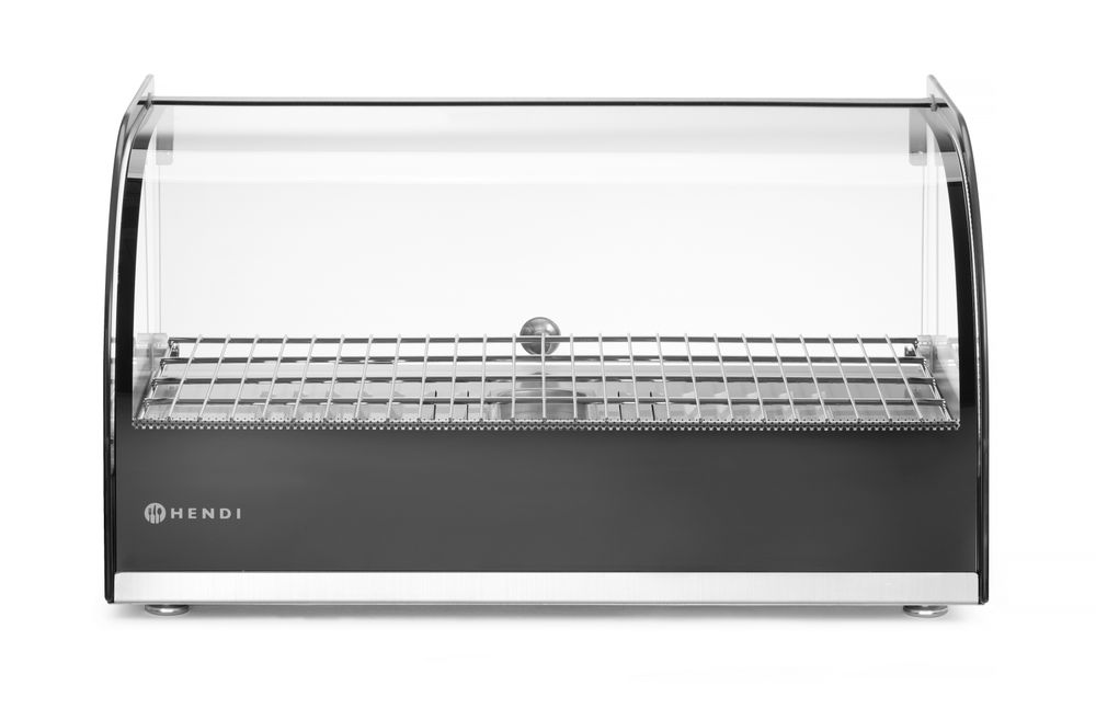 Grejani pultni display, HENDI, Jedan nivo, Crna, 220-240V/800W, 554x376x(H)311mm