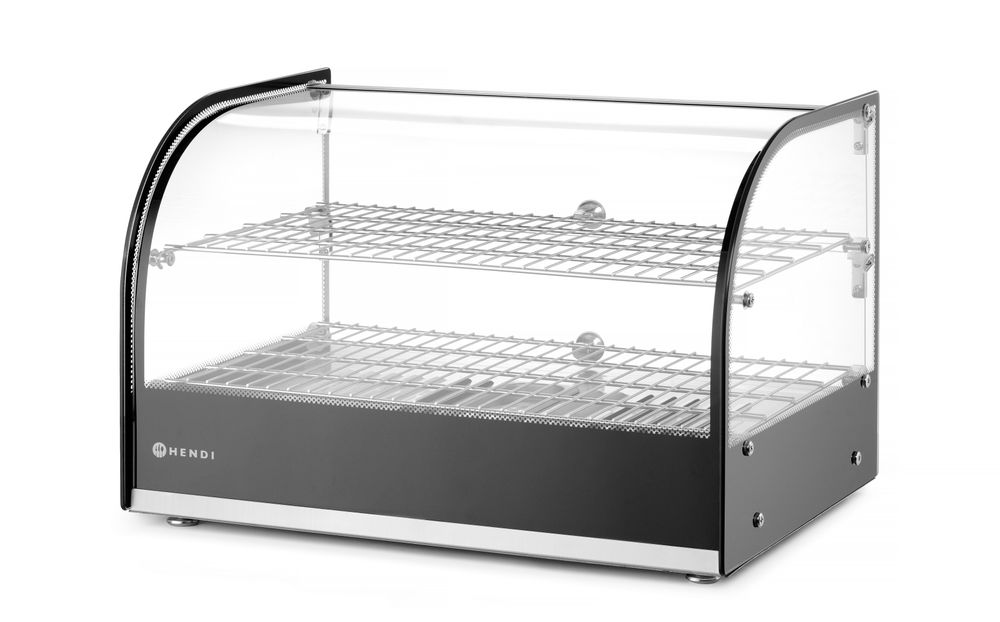 Ekran sa grejanom pločom, dvostruki, HENDI, Dve nivoa, Crna, 220-240V/800W, 554x376x(H)376mm