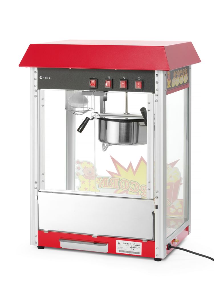 Uređaj za pravljenje kokica, HENDI, Crvena, 230V/1500W, 574x420x(H)778mm