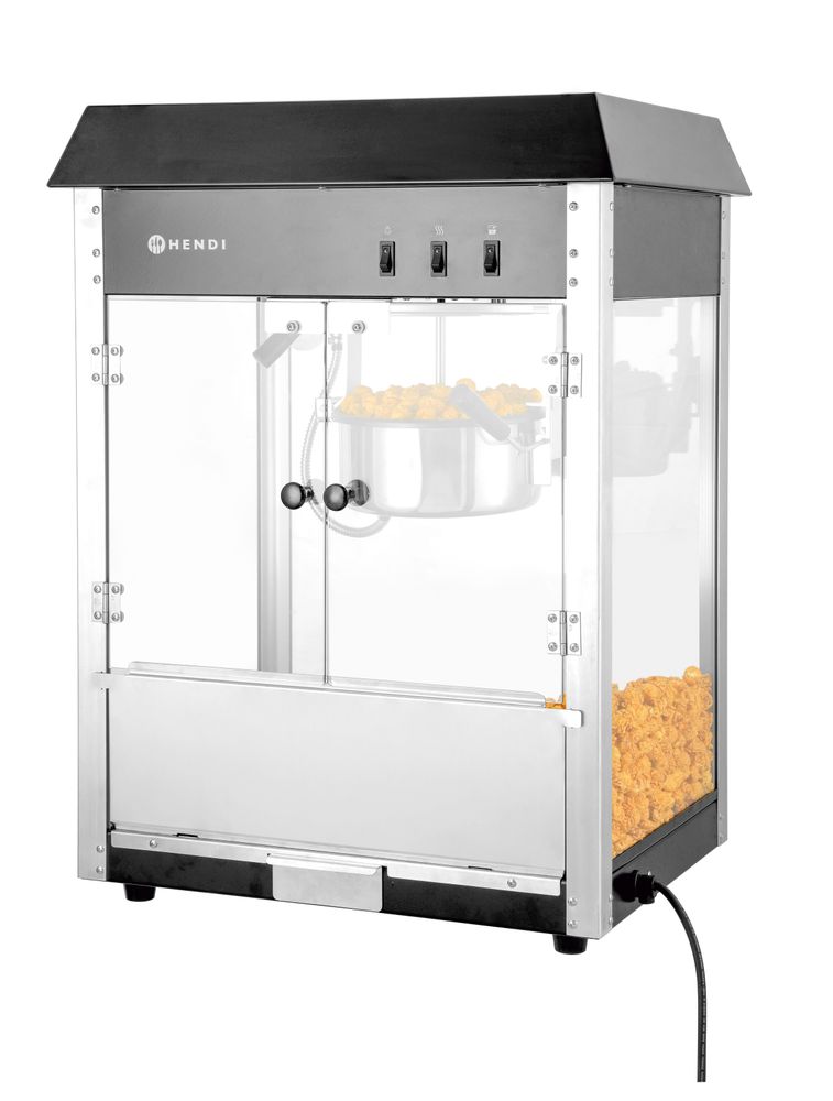 Uređaj za pravljenje kokica, HENDI, Crna, 230V/1500W, 574x420x(H)778mm