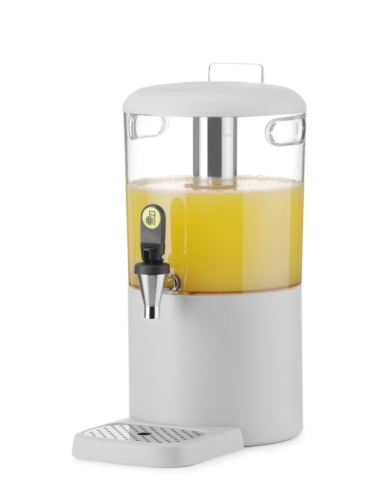 Dozator za sok 4 L UNIQ, HENDI, dizajnirao Robert Bronwasser, 4L, Bela, 315x211x(H)431mm