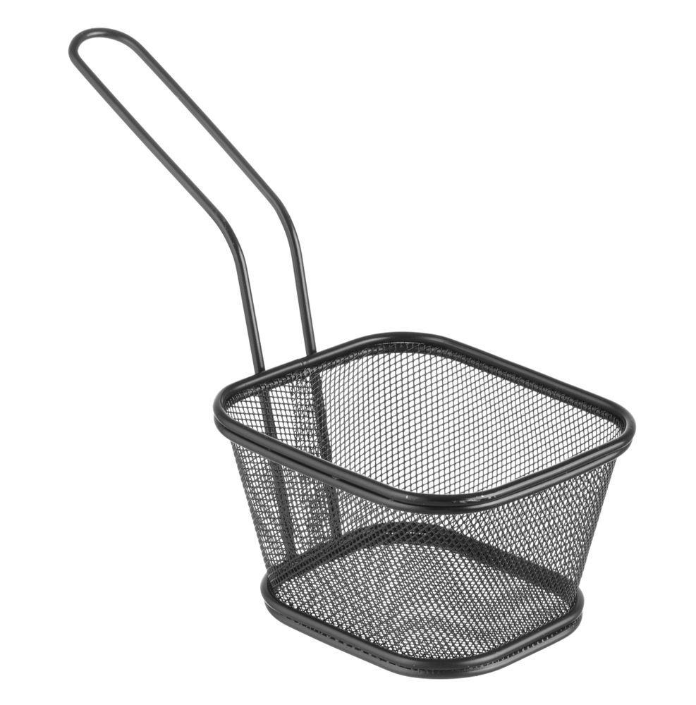 Minijaturne korpice za friteze - sklopive, crne, HENDI, 130x115x(H)80mm