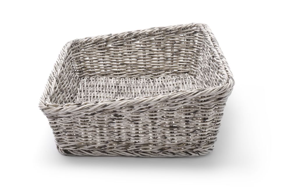 Ugaona korpa za pecivo, HENDI, Svetlosiva, 400x300x(H)120mm