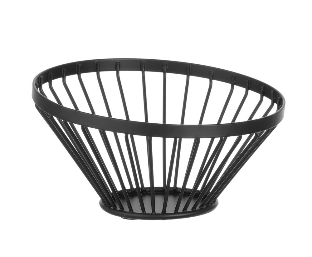 Korpa za voće crna, HENDI, ⌀150x(H)80mm