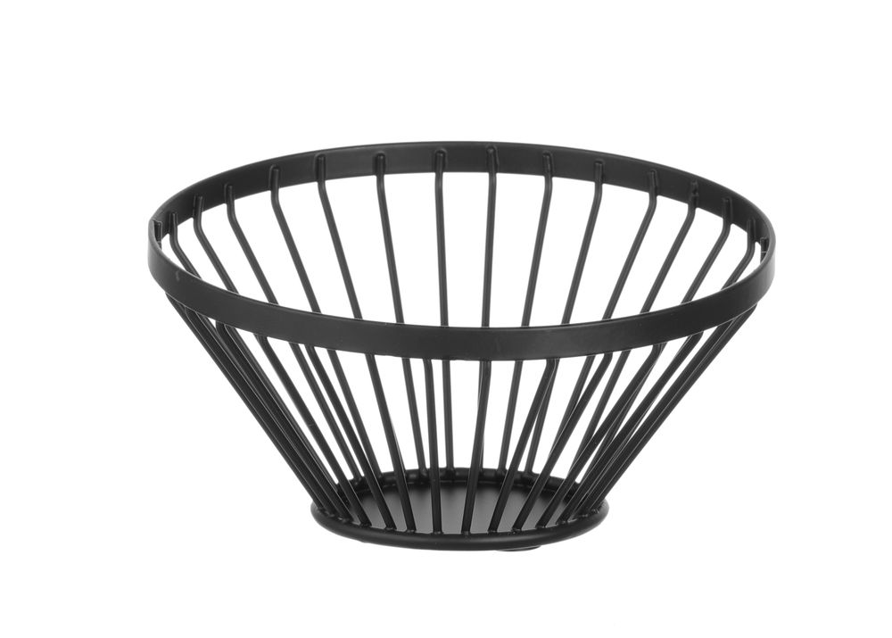 Korpa za voće crna, HENDI, ⌀150x(H)80mm
