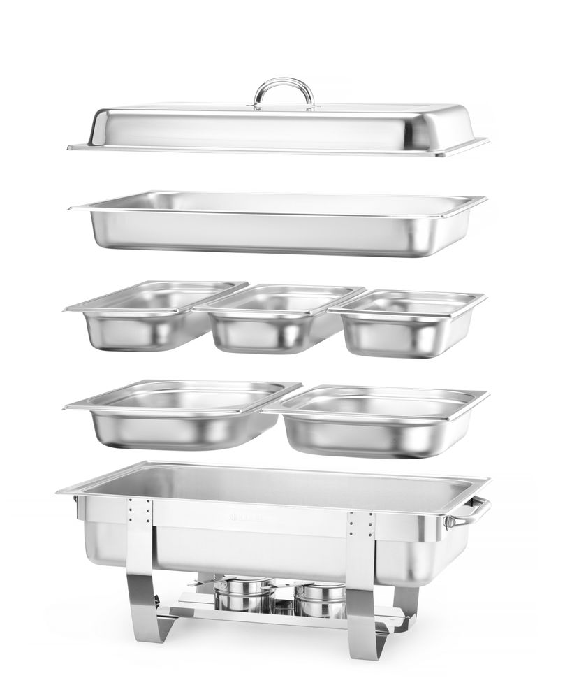 Set posuda za podgrevanje hrane, HENDI, Kitchen Line, 585x385x(H)315mm
