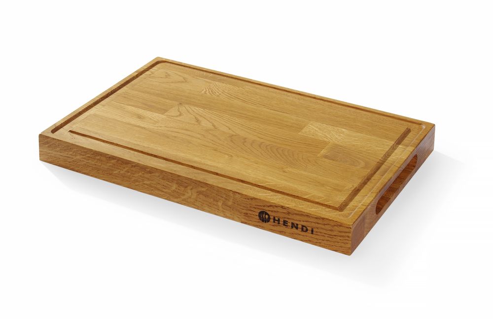 Daska za serviranje od hrastovog drveta, HENDI, 420x280x(H)40mm