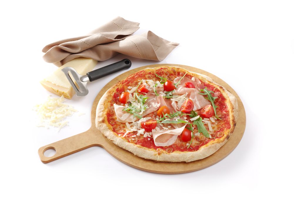 Pizza daska s ručkom, HENDI, ⌀305x(H)6mm