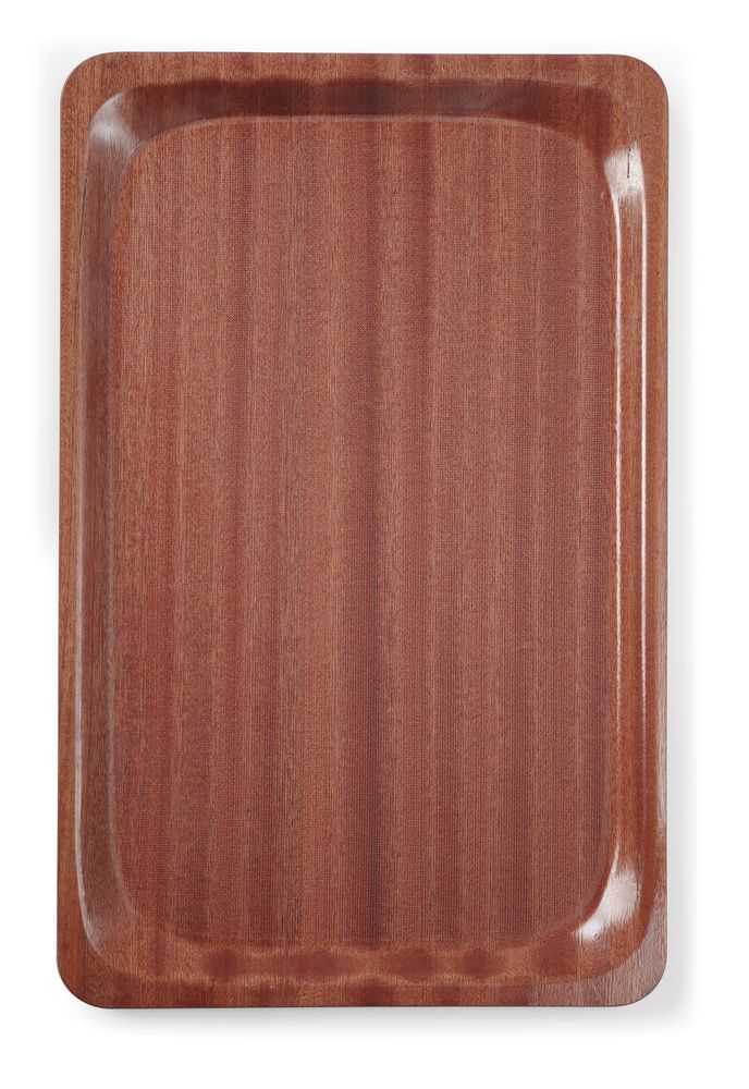 Tacna za posluživanje, pravougaona, protivklizna, laminirana, AmerBox, GN 1/1, Od mahagonija, 325x530mm