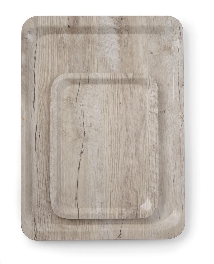 Tacna za posluživanje s uzorkom drveta od melamina, AmerBox, Svetlo drvo, 240x340mm
