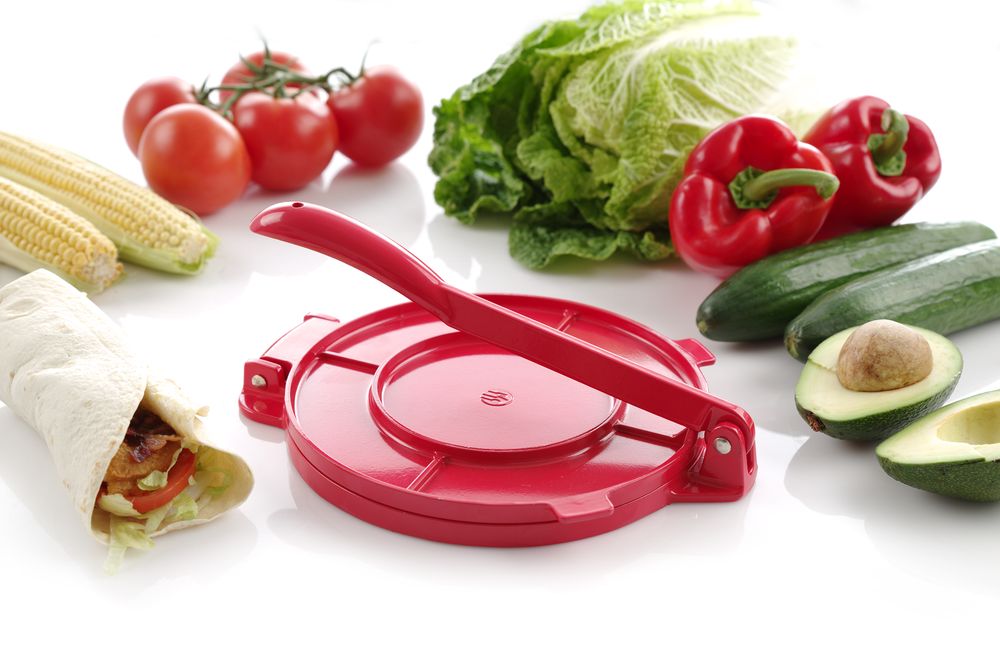 Tortilla Press, HENDI, Crvena, 250x200x(H)95mm