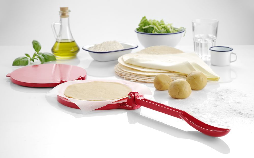 Tortilla Press, HENDI, Crvena, 250x200x(H)95mm