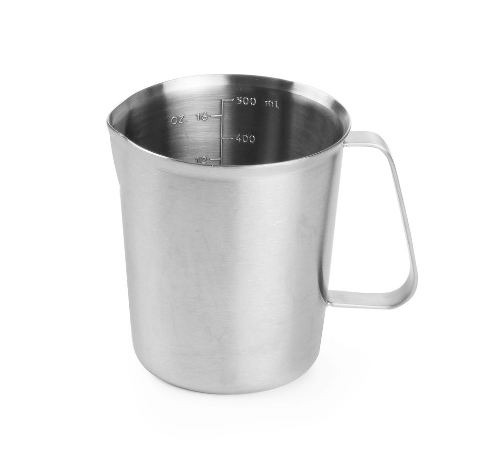 Bokal za merenje od nerđajućeg čelika, HENDI, 0,5L, ⌀90x(H)105mm