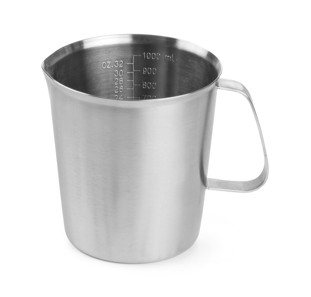 Bokal za merenje od nerđajućeg čelika, HENDI, 1L, ⌀120x(H)130mm