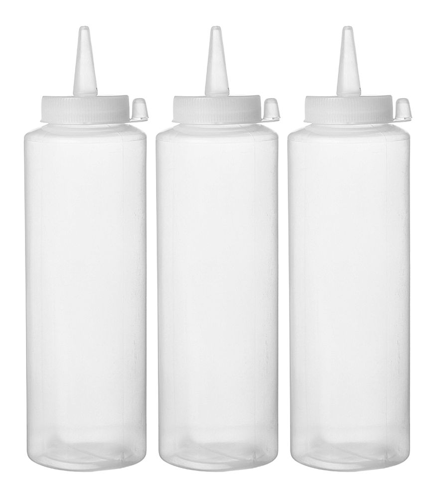 Setovi bočica za doziranje - 3 komada, HENDI, 0,35L, Providno, 3 kom, ⌀55x(H)205mm