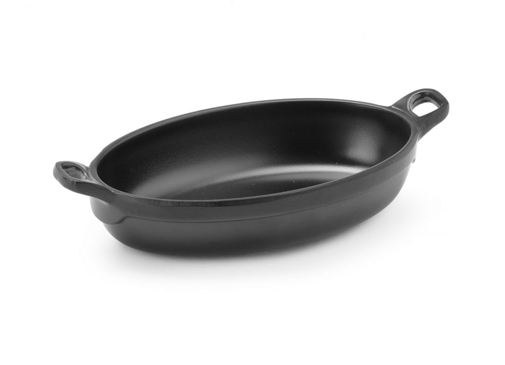Mini ovalni tiganj Little Chef, Fine Dine, Crni, 155x80x(H)37mm