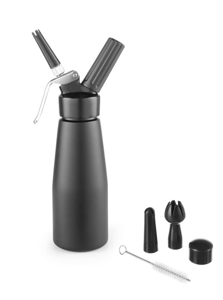 Boca za šlag Crni, HENDI, Kitchen Line, 0,5L, Crna, ⌀80x(H)260mm