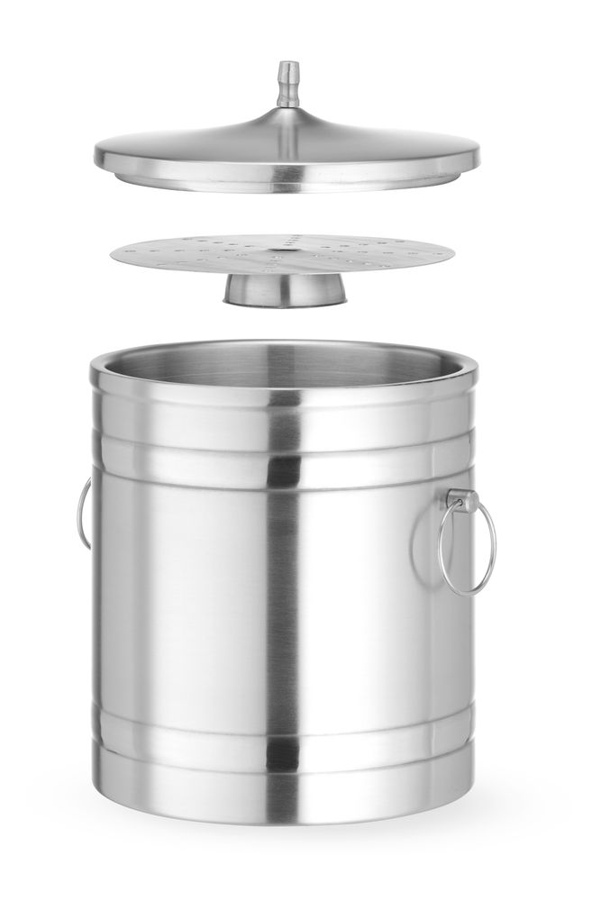 Posuda za led s duplim zidom, BarUp, 5L, Srebrna, ⌀200x(H)230mm