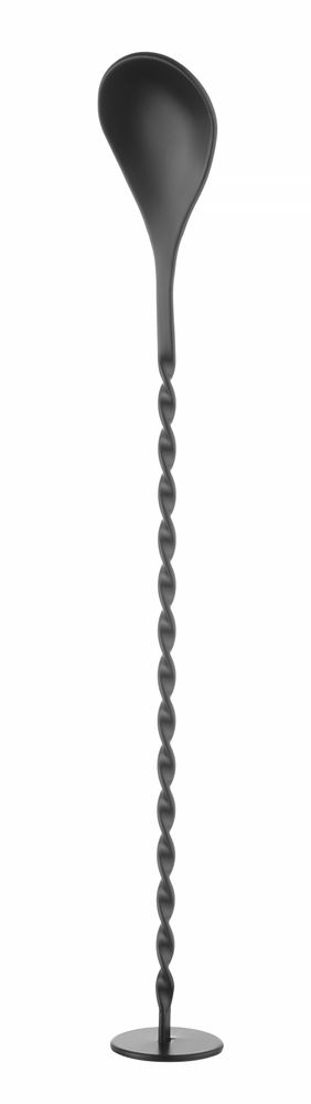 Bar kašika s muddlerom, BarUp, Crna, 280x35mm