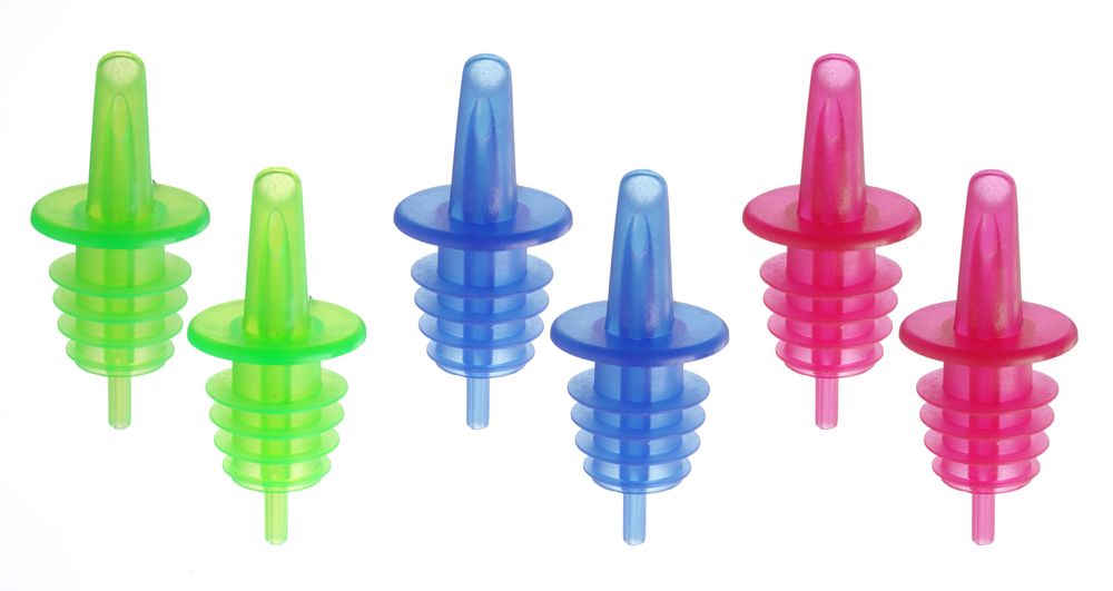 Dozator free-flow, BarUp, 2 plava, 2 crvena, 2 zelena, Crvena, 6 kom