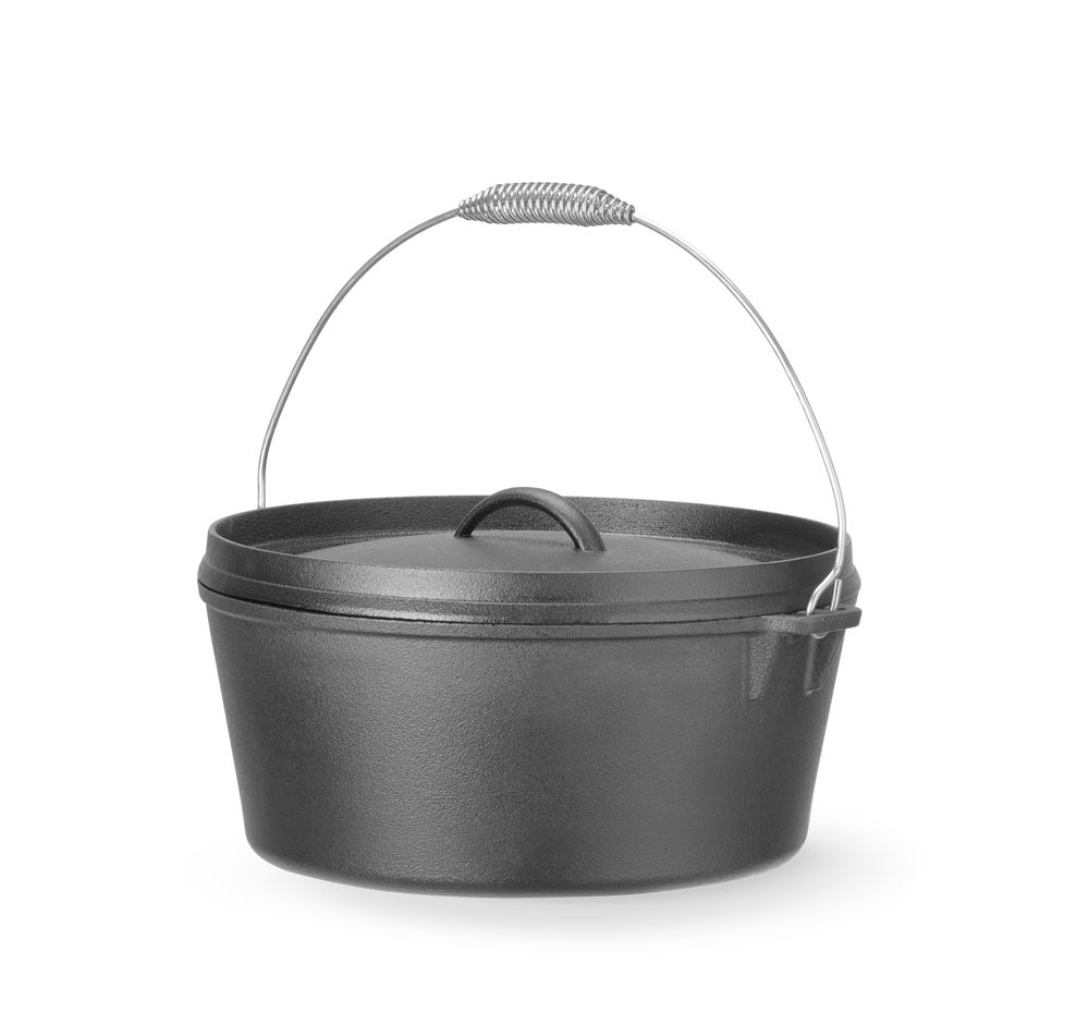 Lonac od lijevanog željeza, HENDI, 7,2L, Crna, ⌀310x(H)155mm
