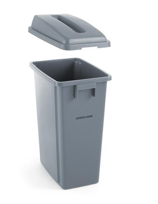 Tanka kanta za otpad, AmerBox, 60L, Svetlosiva, 455x315x(H)580mm