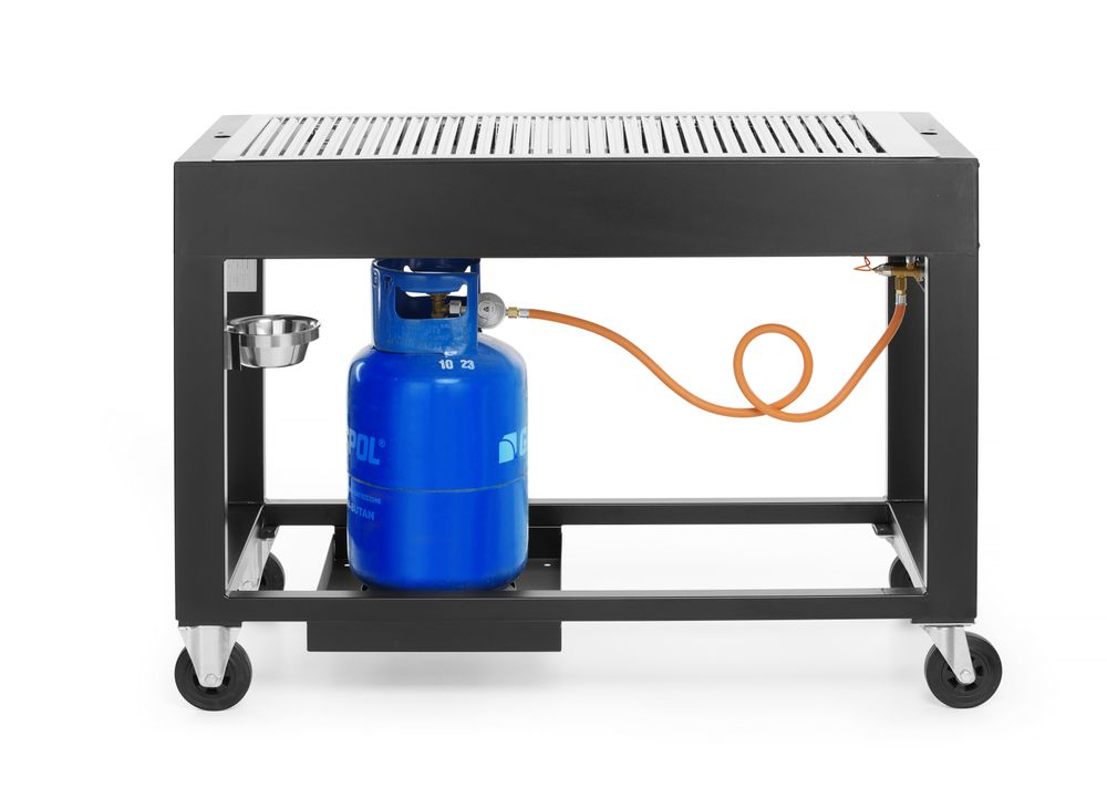 Gasni roštilj Tampa, HENDI, Crna, 10kW, 1260x580x(H)900mm