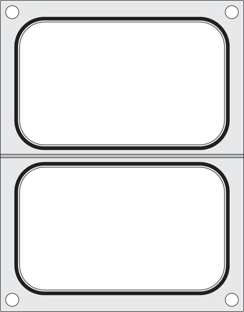 Matrica za zaptivanje posuda, HENDI, 2x spremnik 178x113 mm