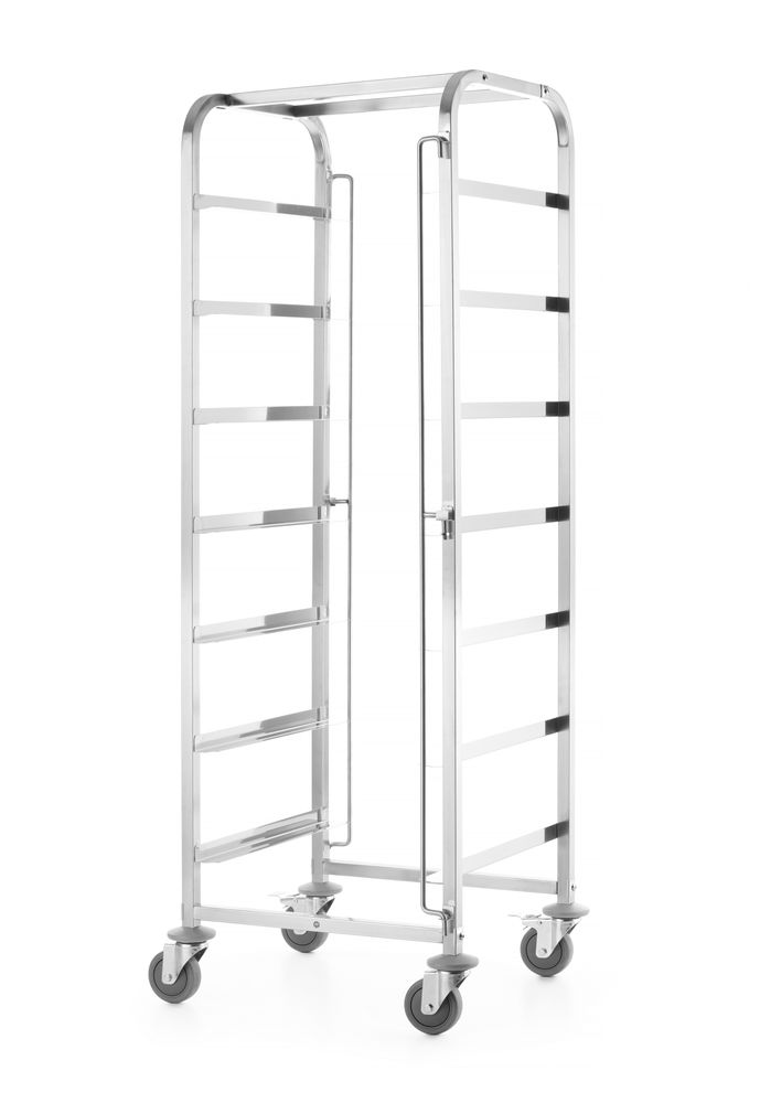 Mobilna kolica za korpe za mašinu za pranje sudova - 7 x 500x500 mm, HENDI, 615x560x(H)1710mm