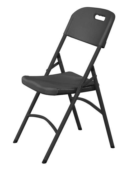 Ugostiteljska stolica, AmerBox, Max. nosivost 175 kg, Crna, 540x440x(H)840mm