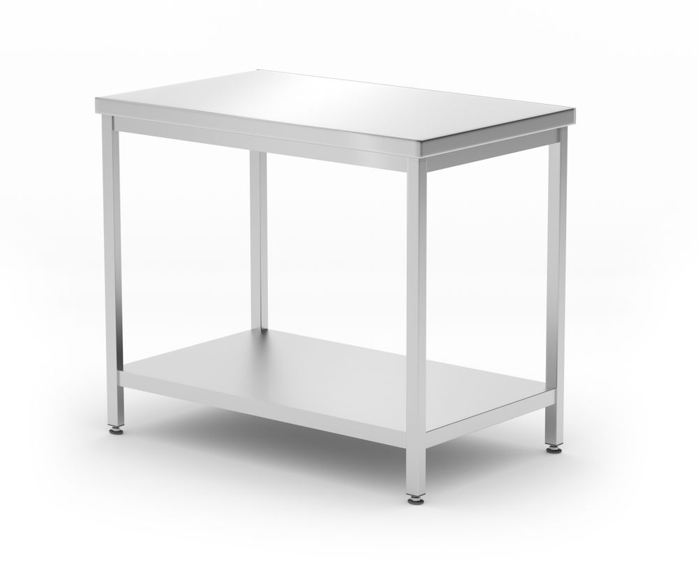 Centralni radni sto heavy duty sa policom, 600 mm dubine, HENDI, Profi Line, 1000x600x(H)850mm
