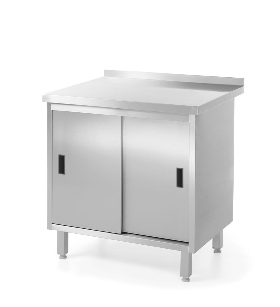 Zidni stočni ormarić sa kliznim vratima - zavaren, HENDI, Profi Line, 800x600x(H)850mm
