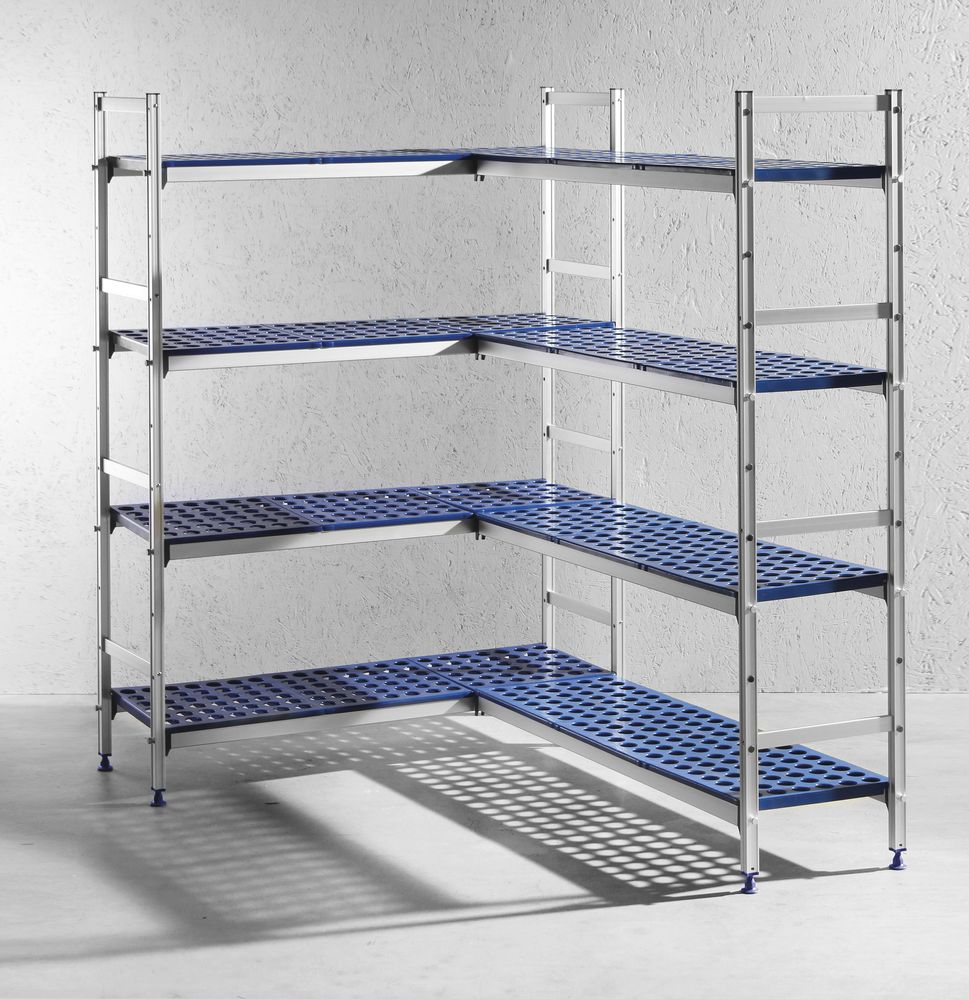 Aluminijumski stalak za skladištenje za GN posude, HENDI, 1120x355x(H)1685mm