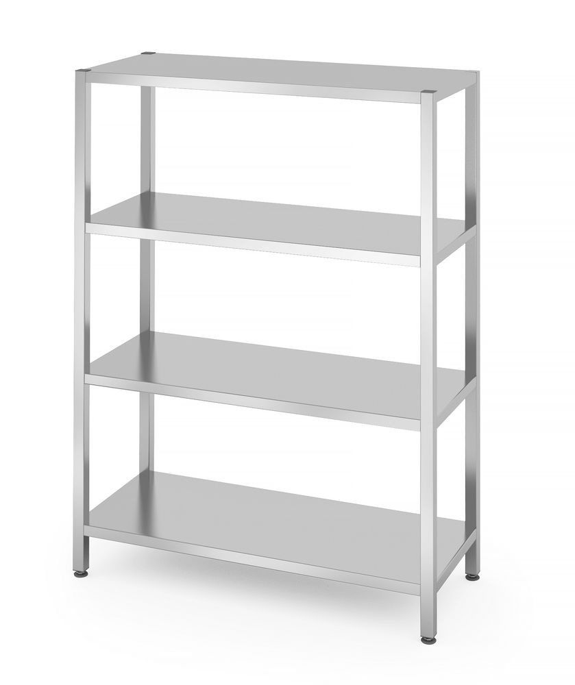 Stalaža za odlaganje sa 4 police – za samosklapanje, HENDI, Kitchen Line, 1200x500x(H)1800mm